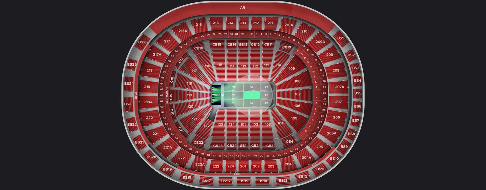 Seat view from Floor