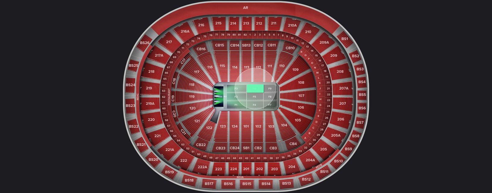 Seat view from Floor