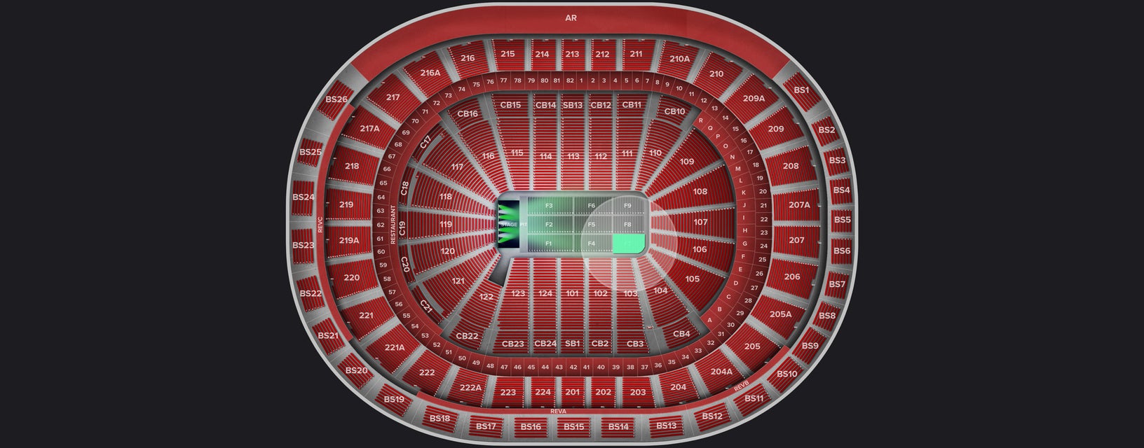 Seat view from Floor