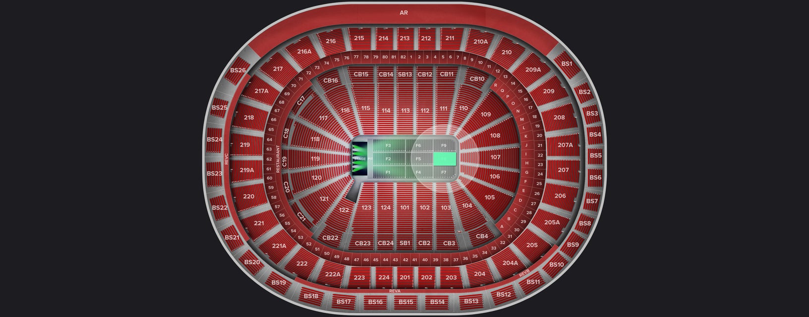Seat view from Floor