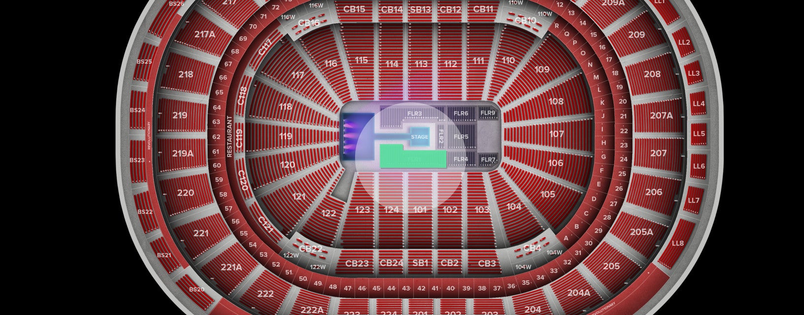 Seat view from Floor