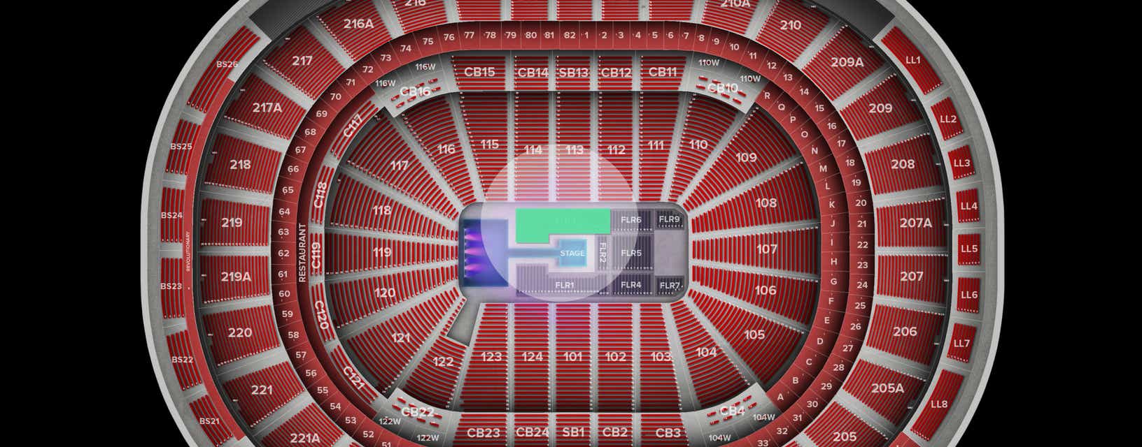 Seat view from Floor
