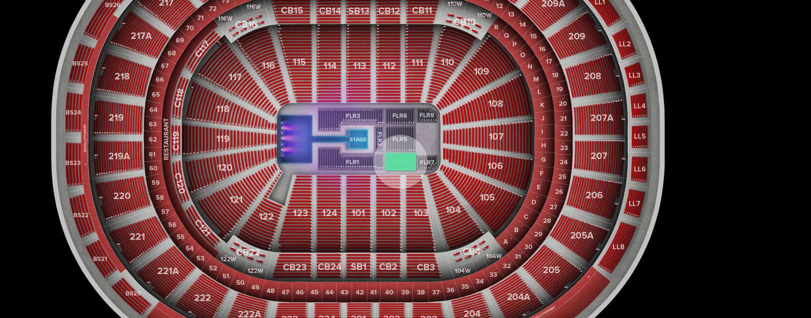 Seat view from Floor