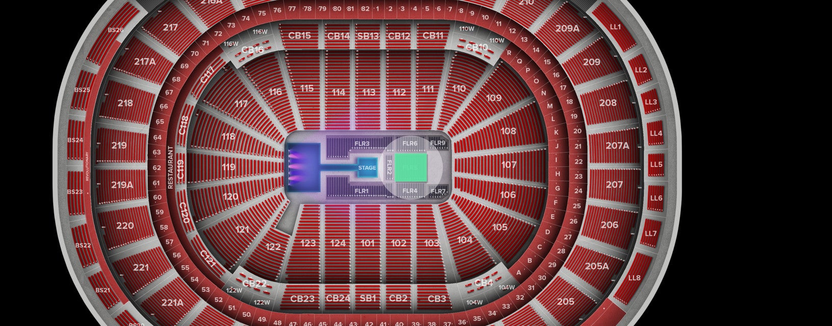 Seat view from Floor
