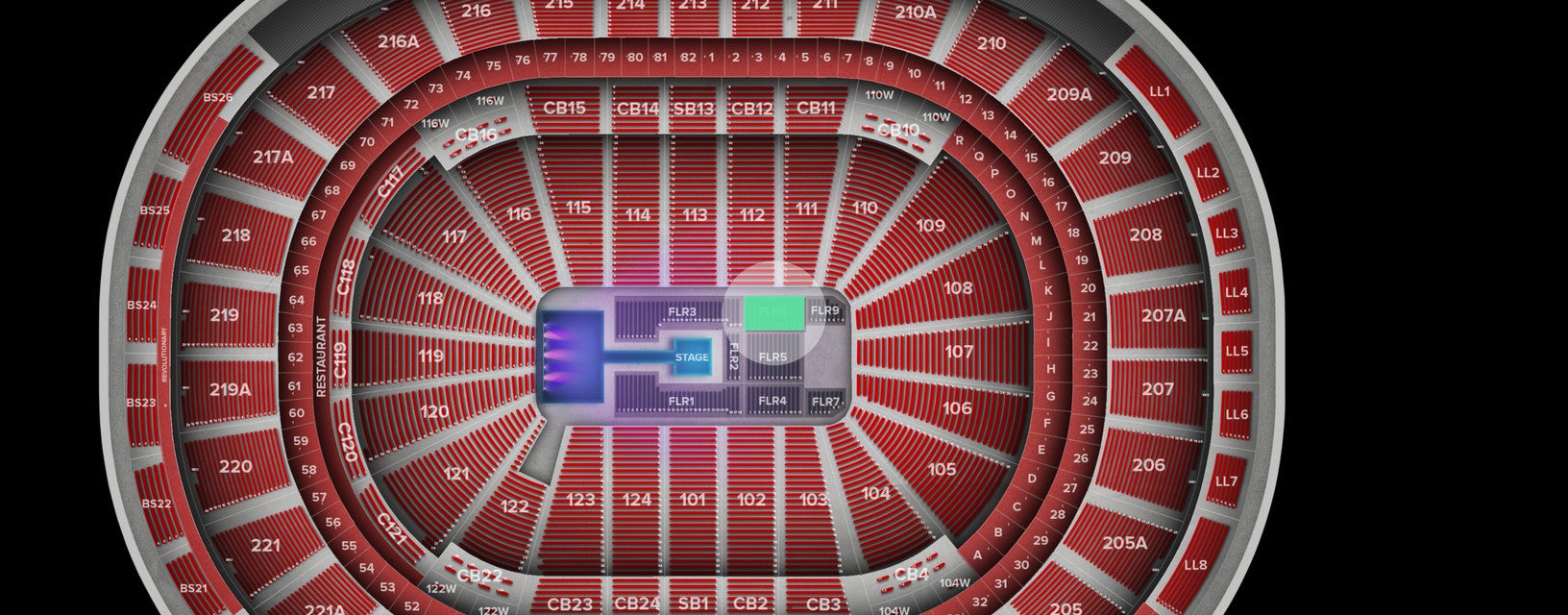 Seat view from Floor