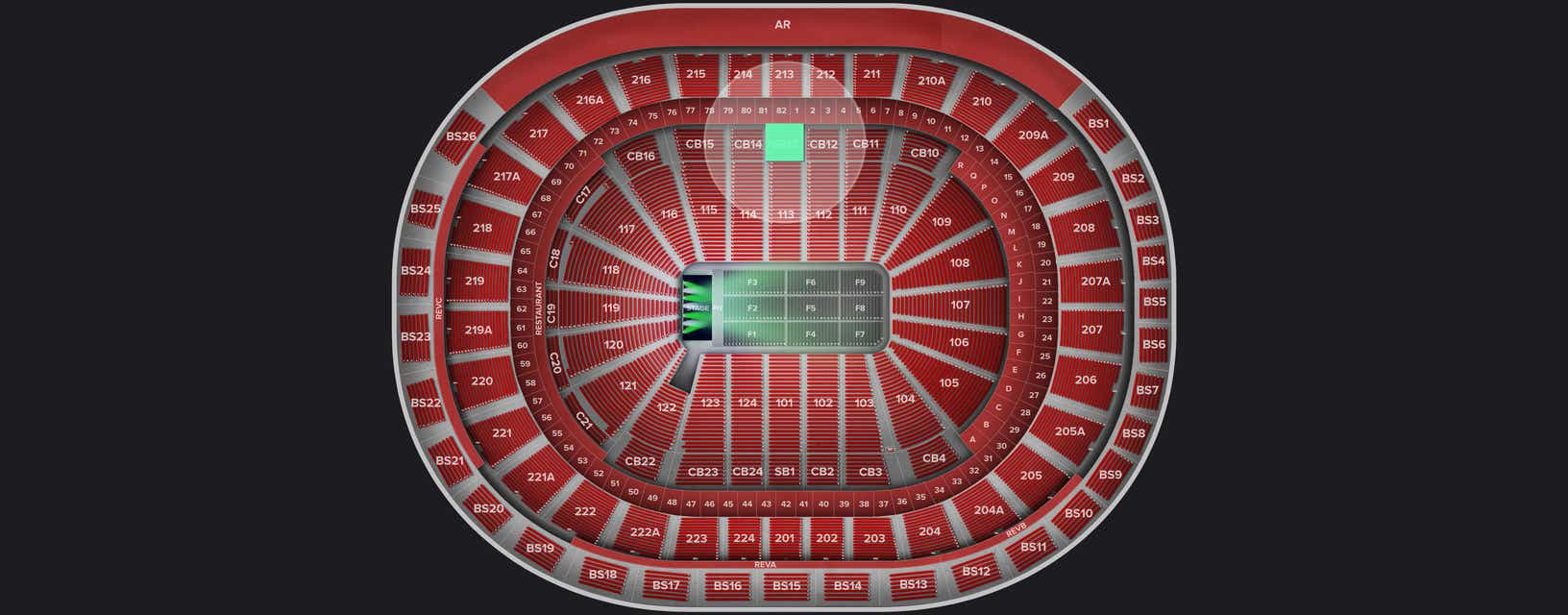 Seat view from Super Box