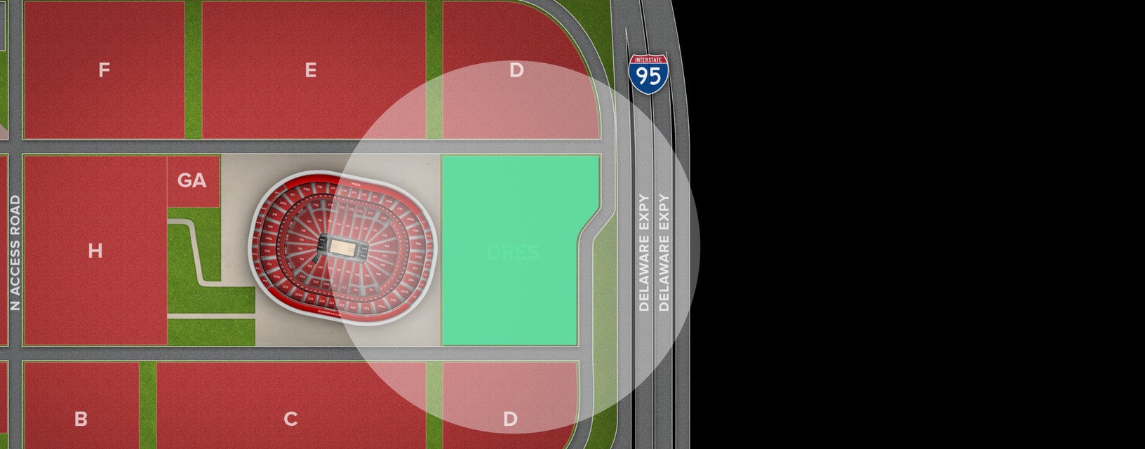 Seat view from Lot