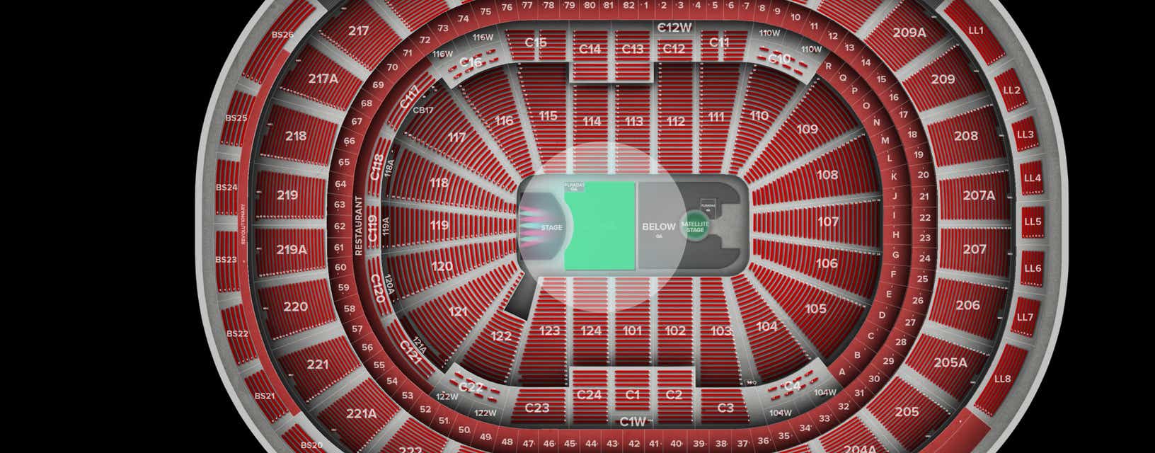 Seat view from ABOVE GA