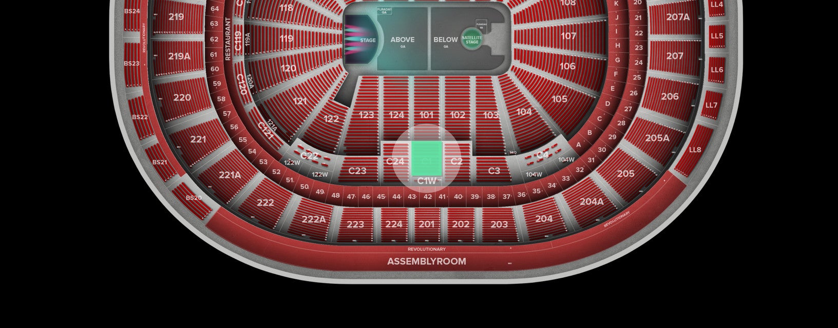 Seat view from Club