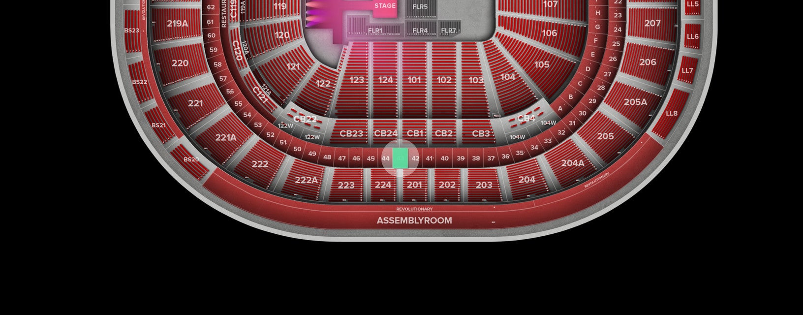 Seat view from Suite