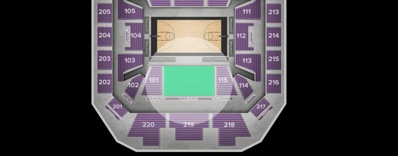 Seat view from Club