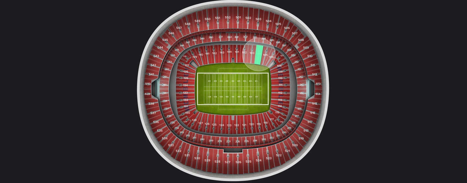 Seat view from Lower