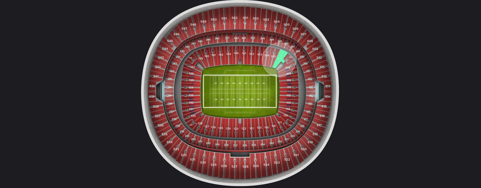 Seat view from Lower