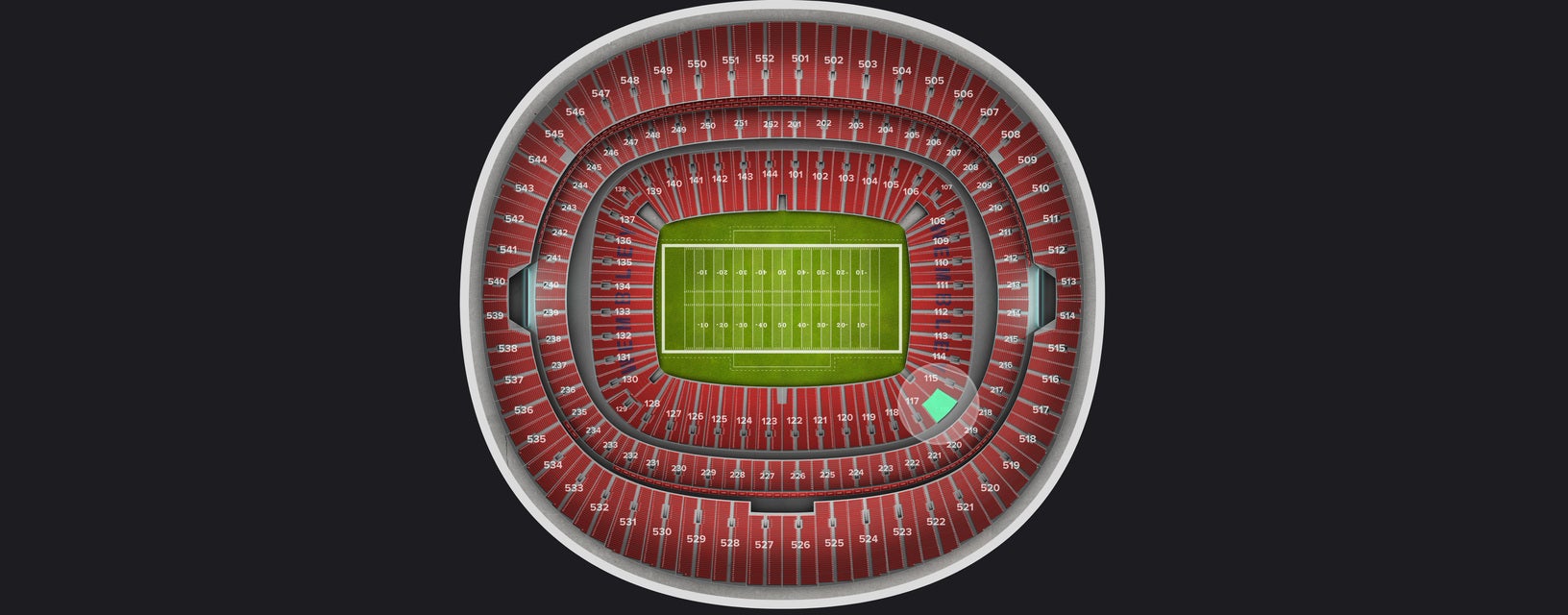 Seat view from Lower