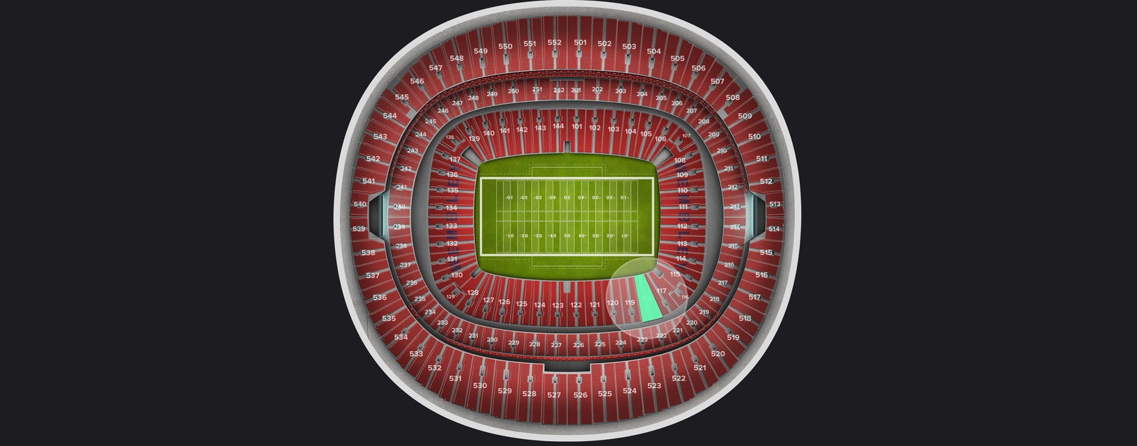 Seat view from Lower