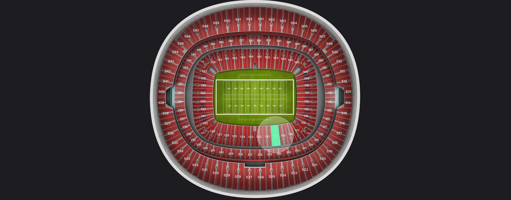 Seat view from Lower