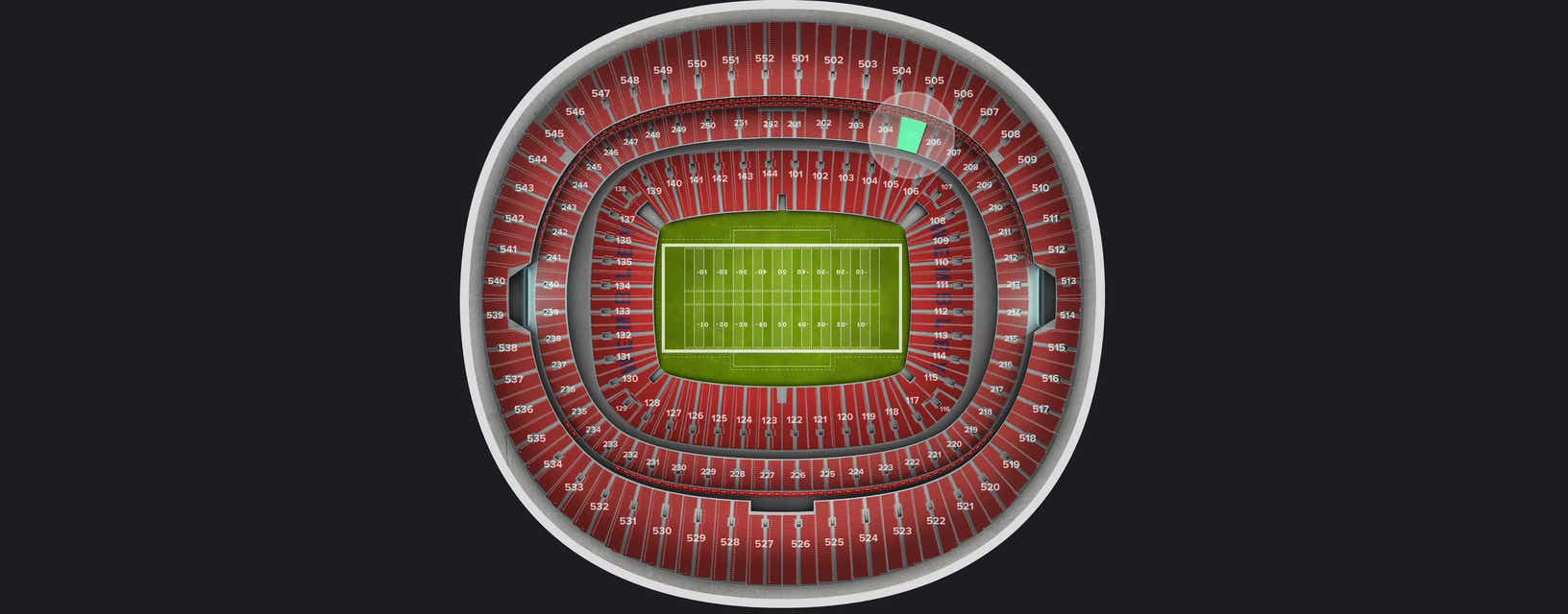 Seat view from Club