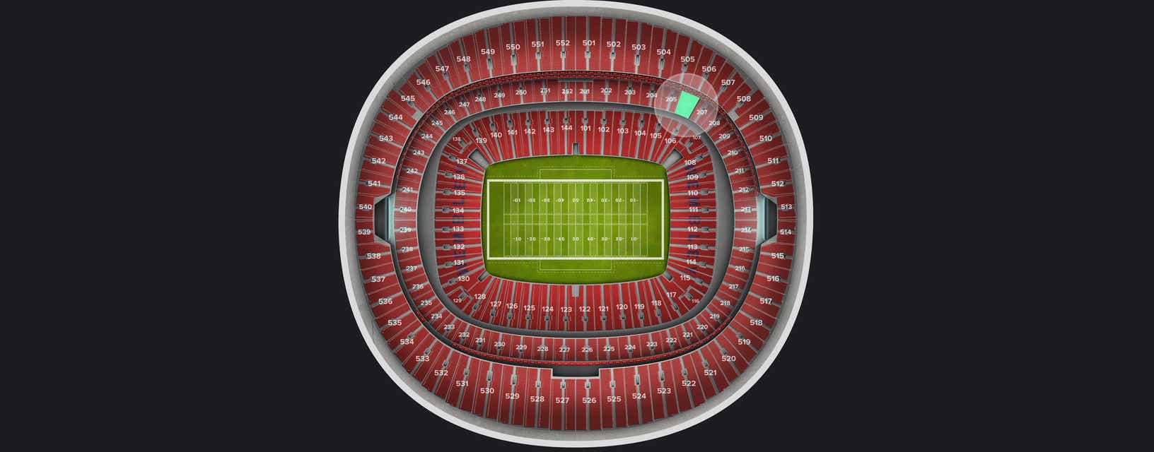 Seat view from Club