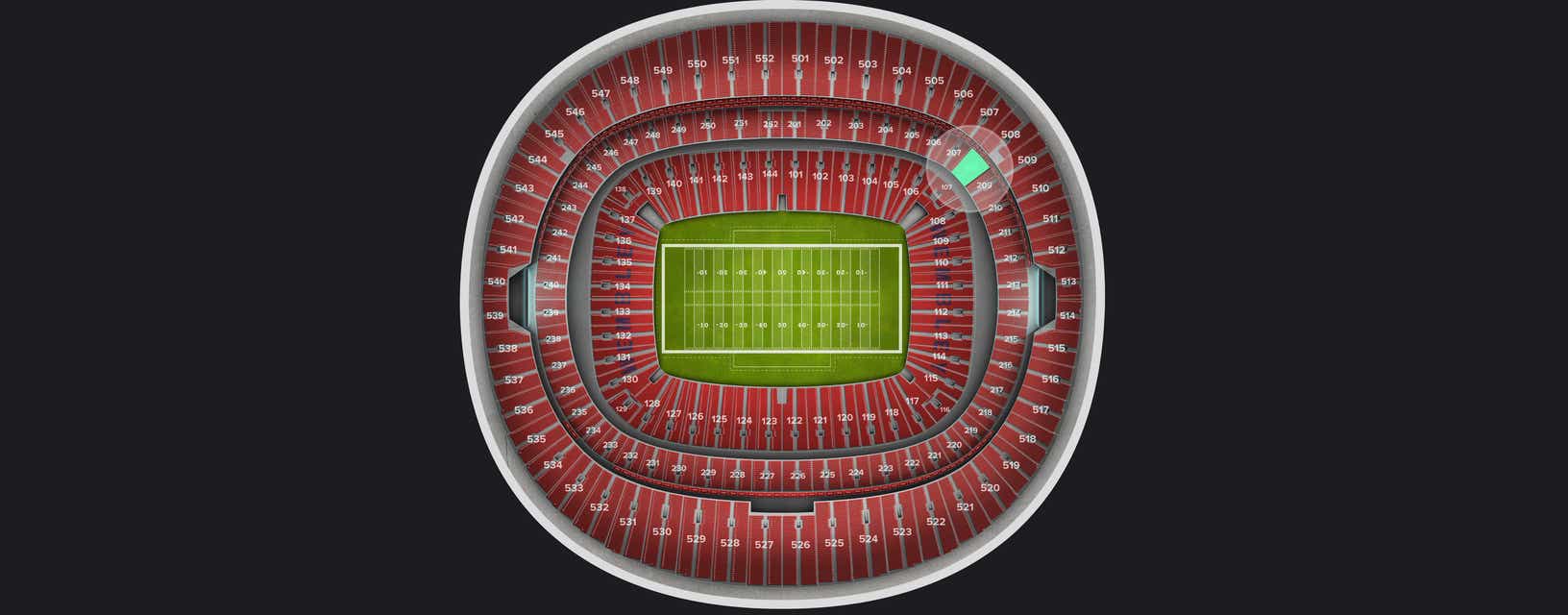 Seat view from Club