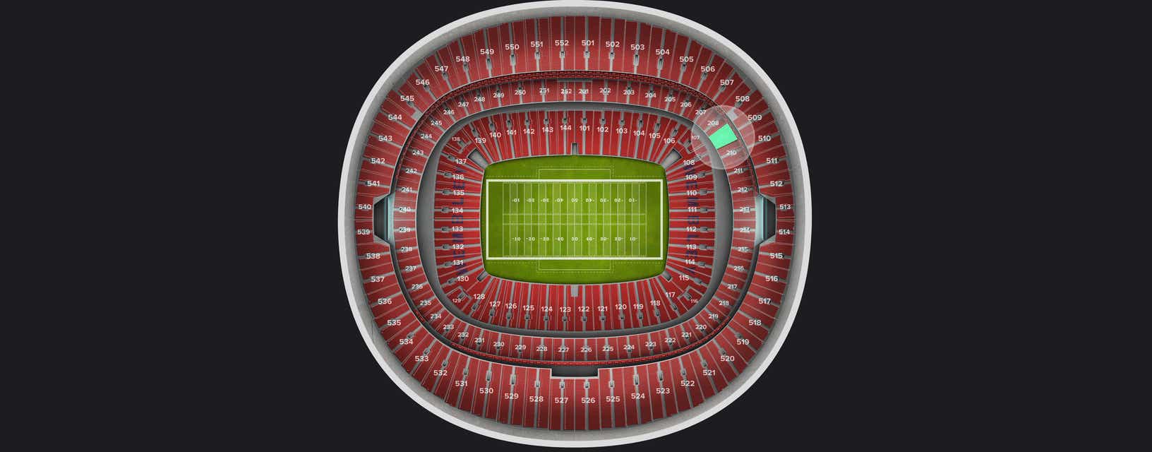 Seat view from Club