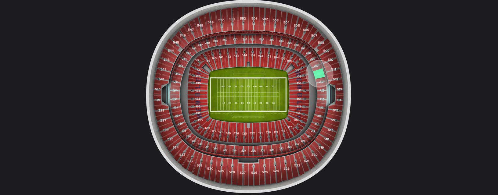 Seat view from Club
