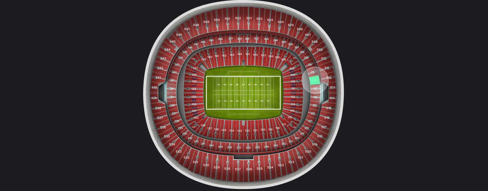 Seat view from Club