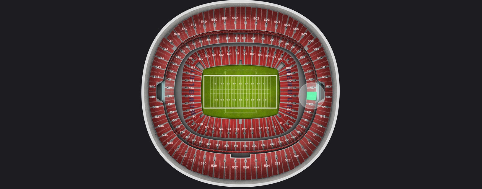 Seat view from Club