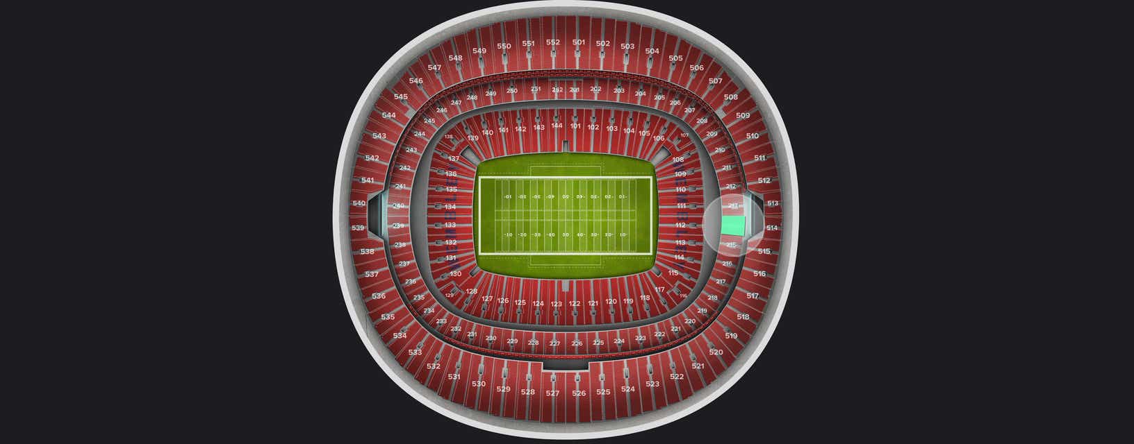 Seat view from Club