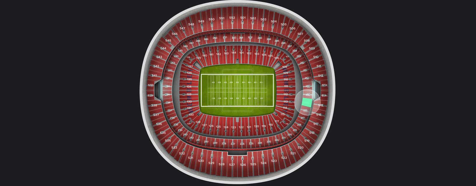 Seat view from Club