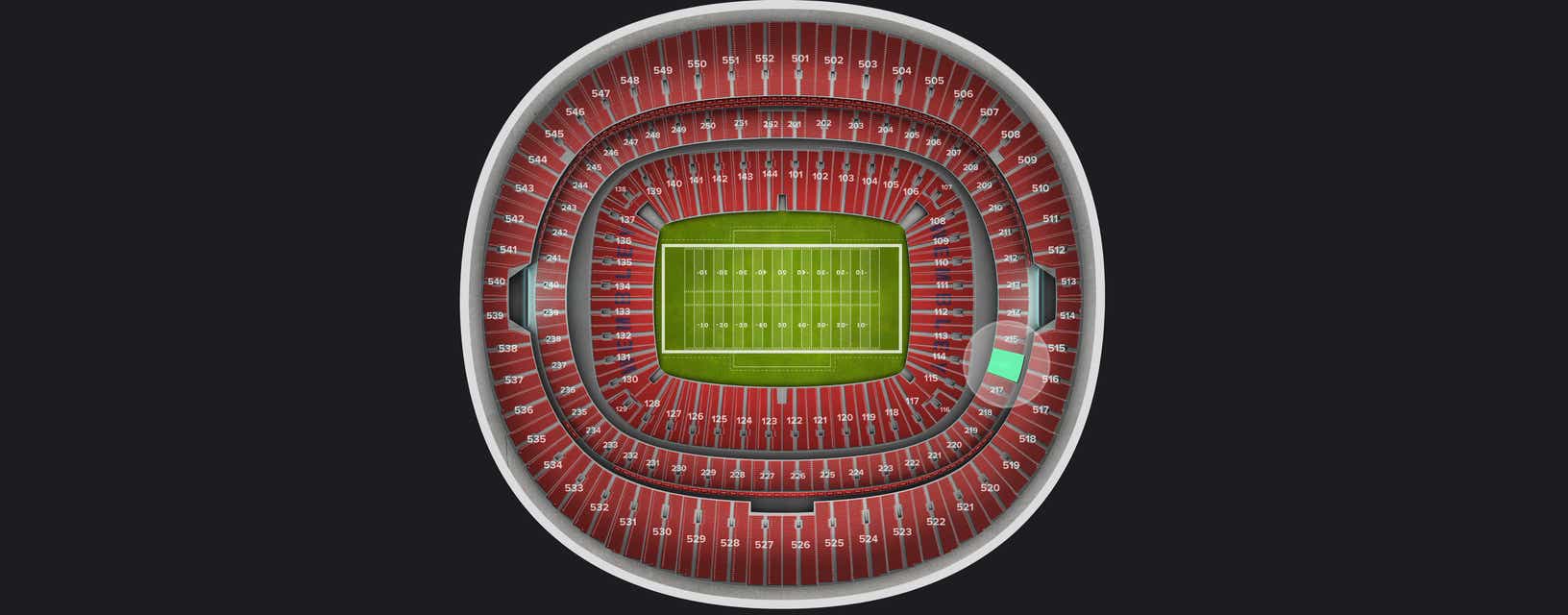 Seat view from Club