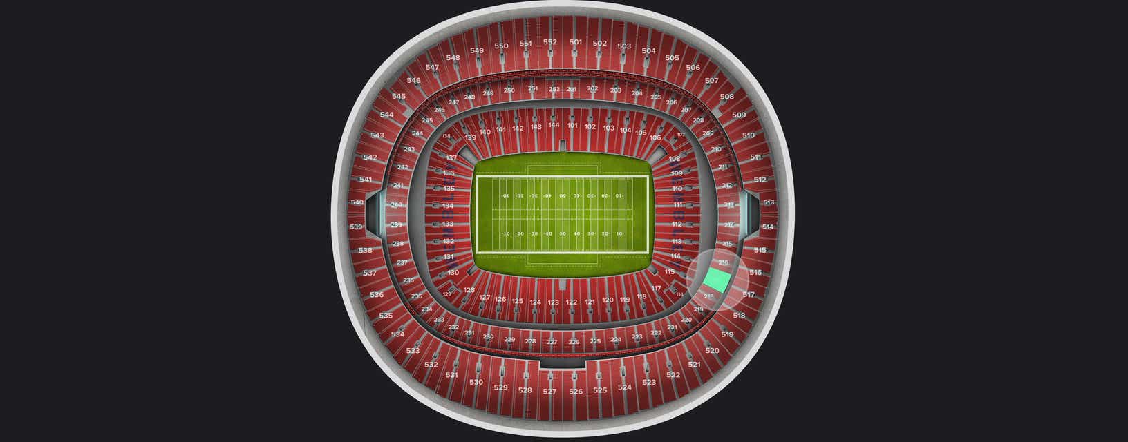 Seat view from Club
