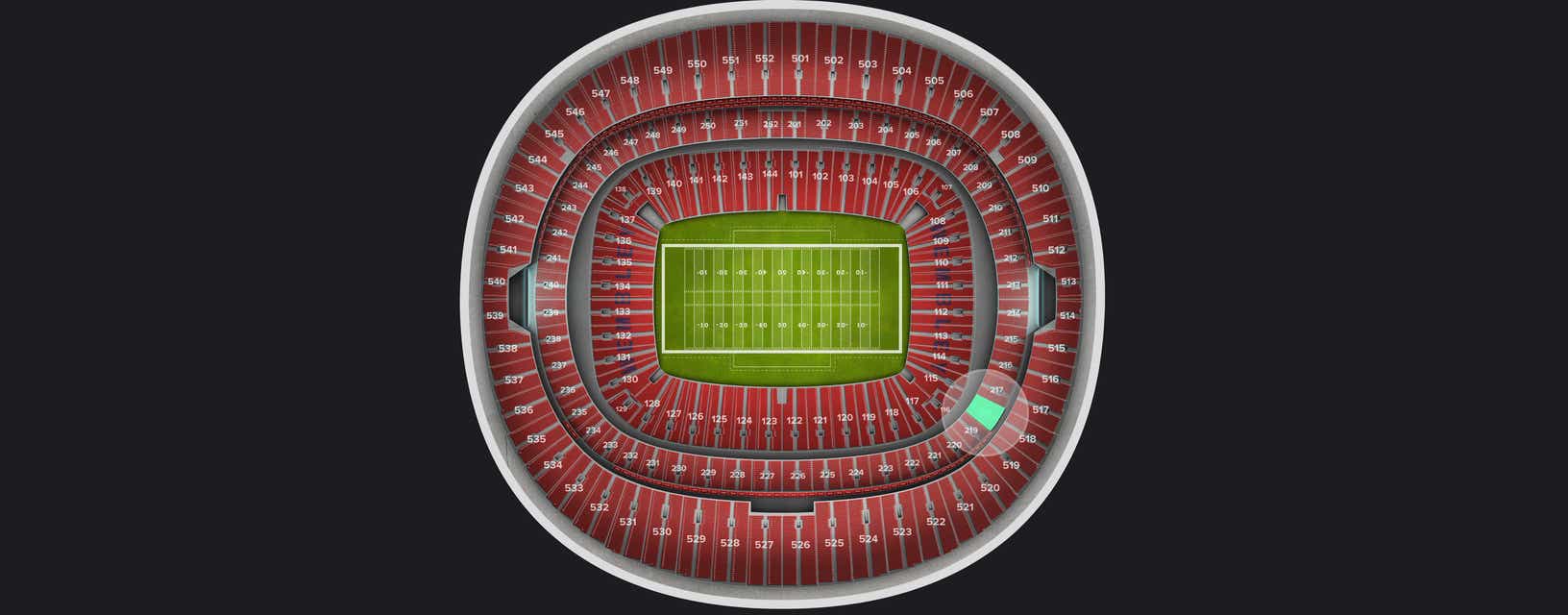 Seat view from Club