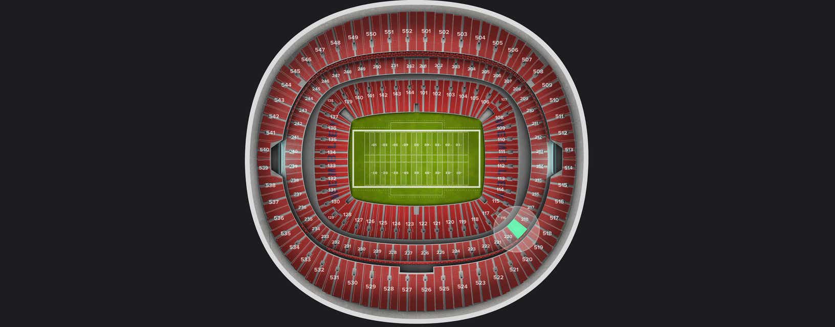 Seat view from Club