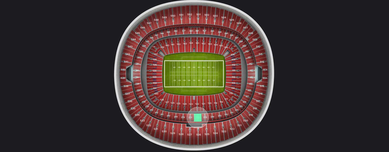 Seat view from Club