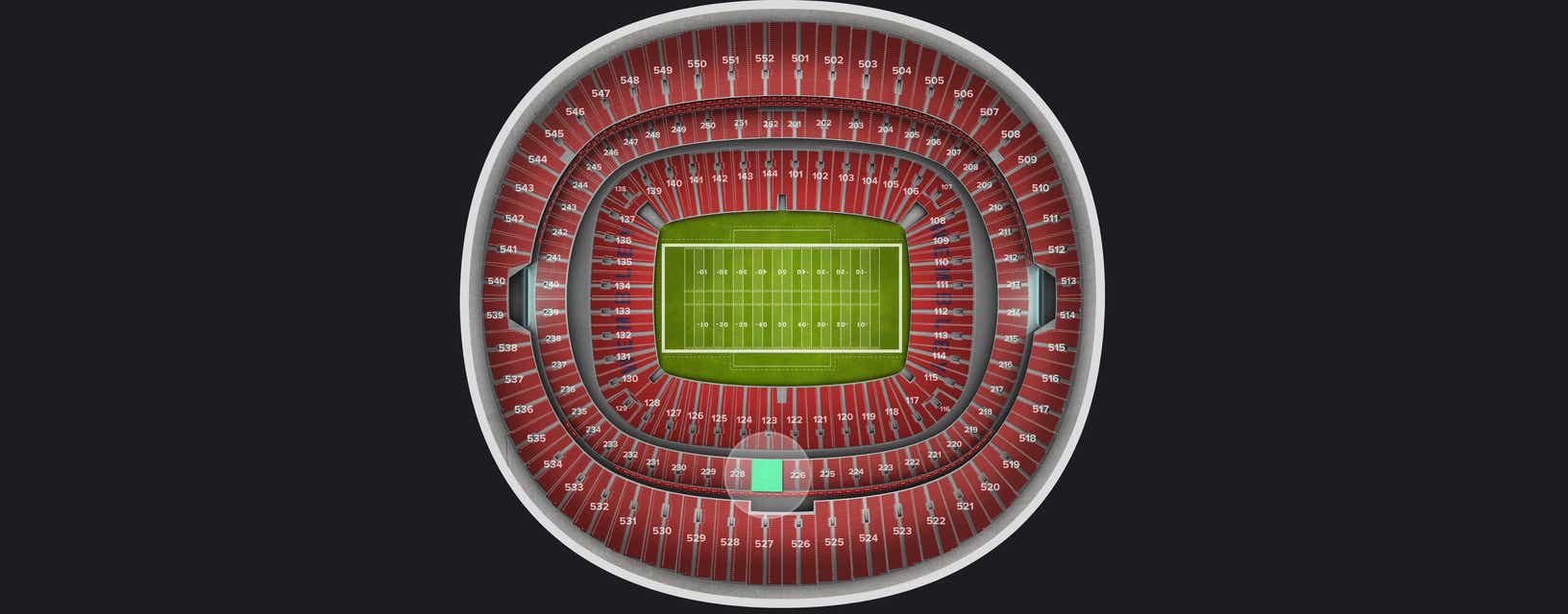 Seat view from Club