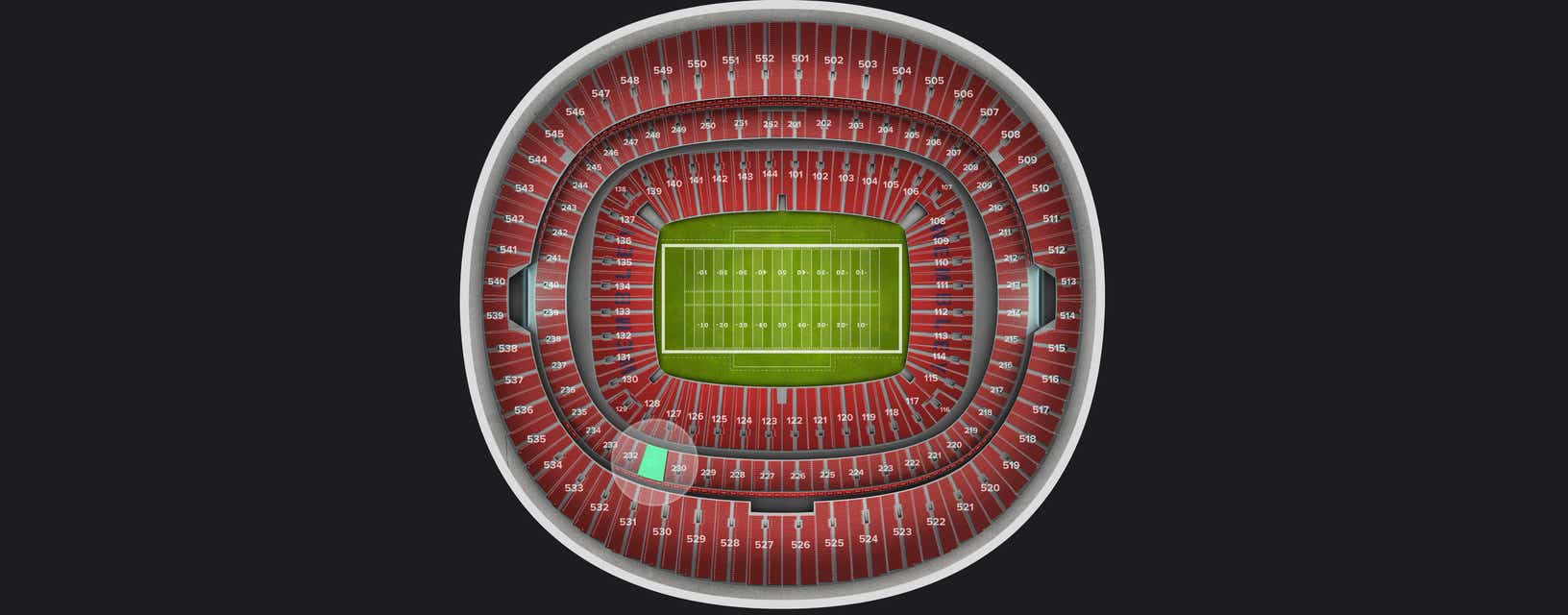 Seat view from Club
