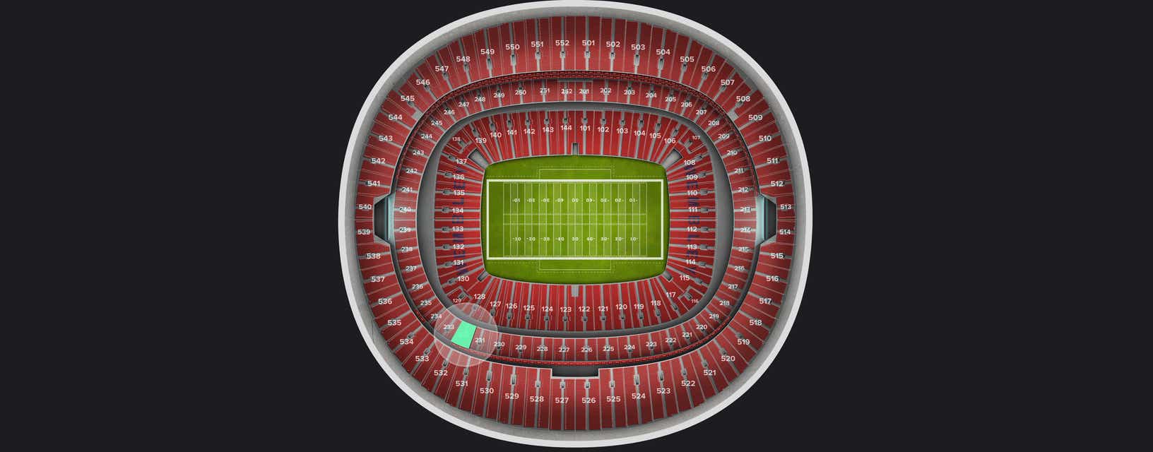 Seat view from Club