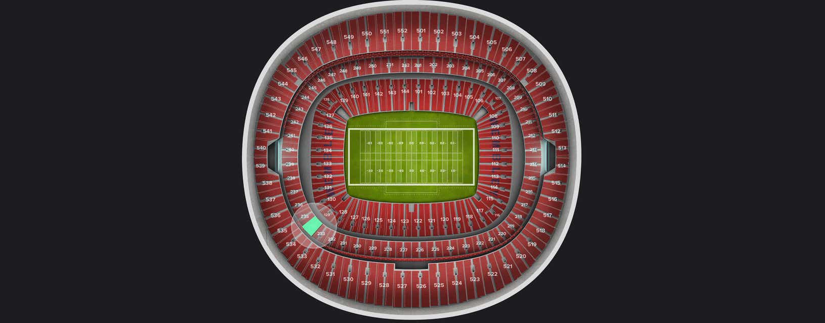 Seat view from Club