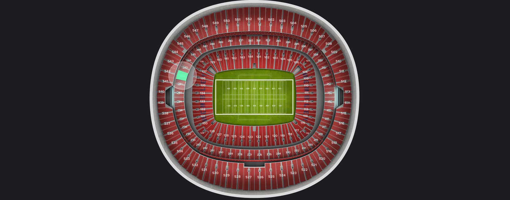Seat view from Club