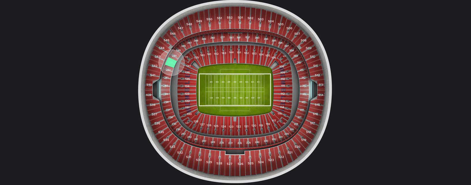 Seat view from Club