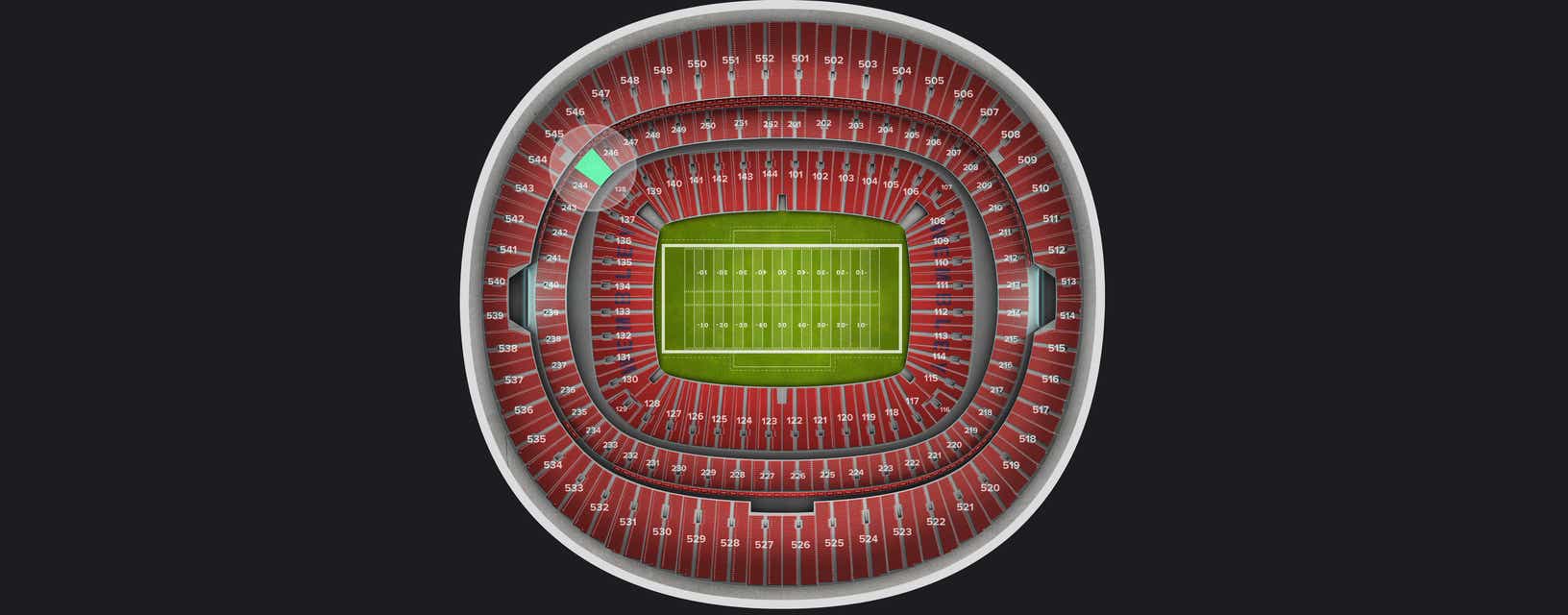 Seat view from Club