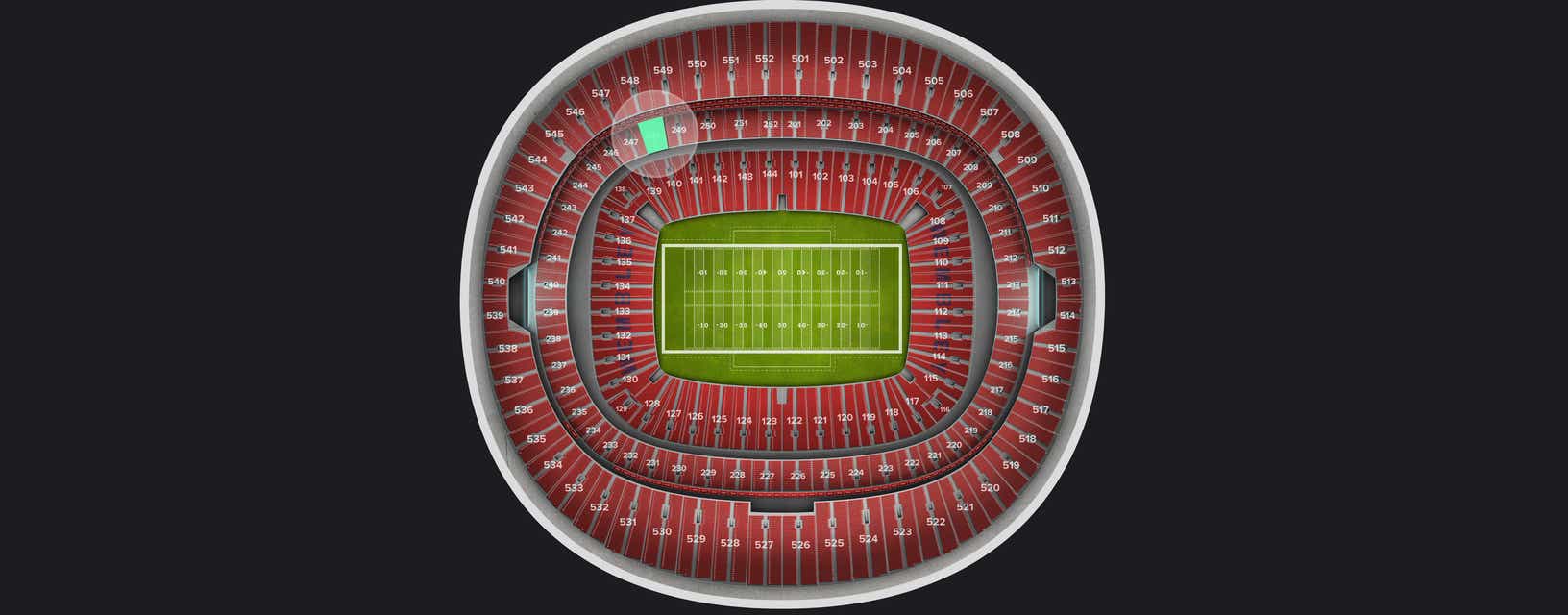 Seat view from Club
