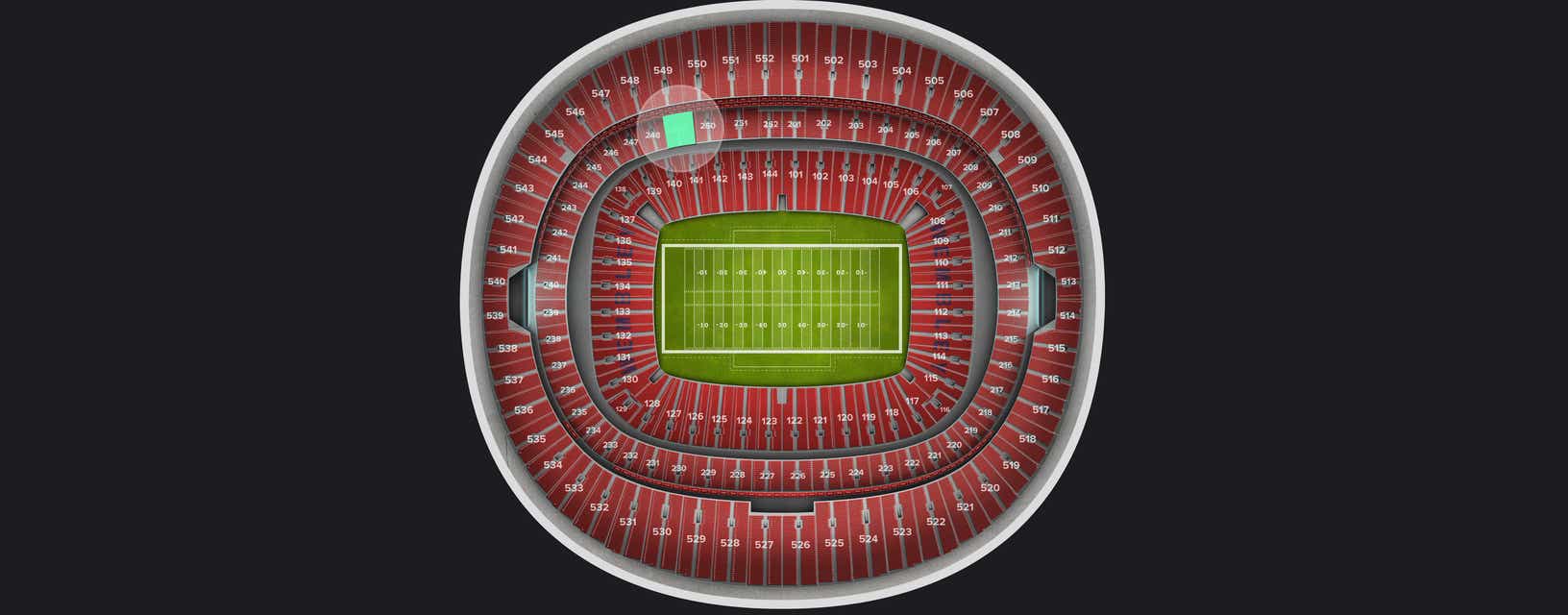 Seat view from Club
