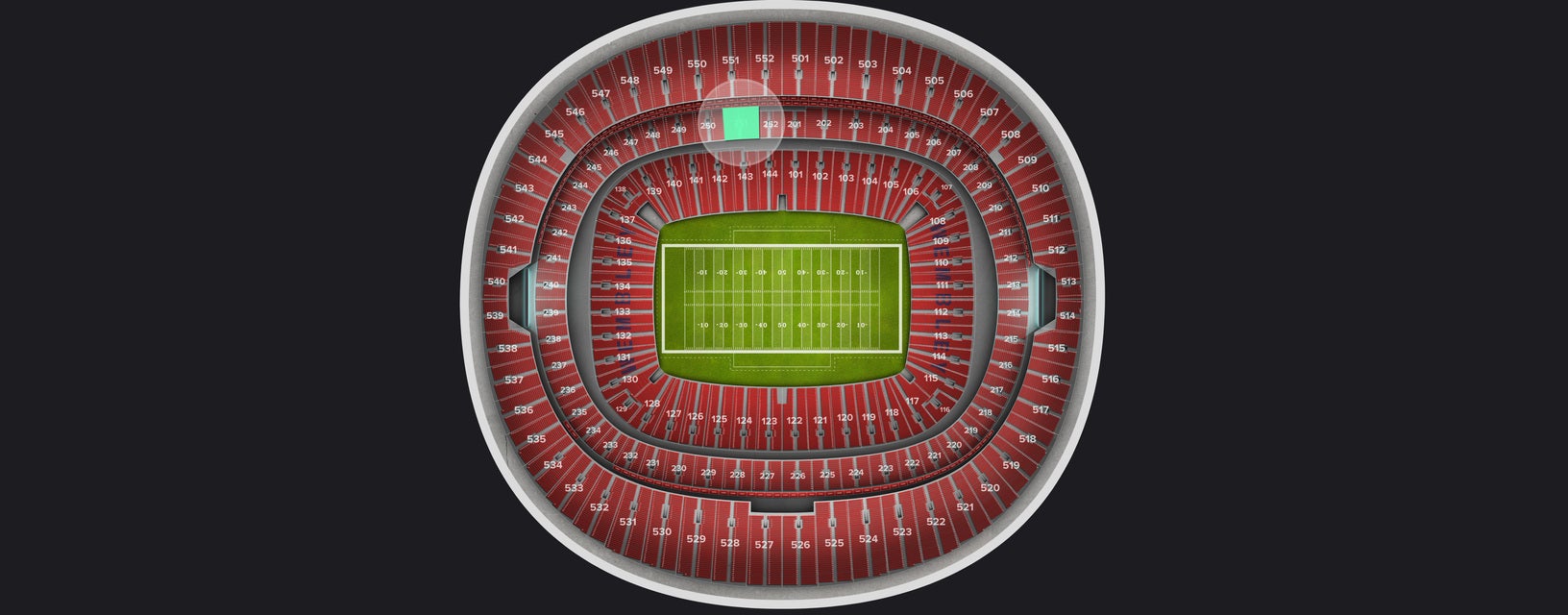 Seat view from Club
