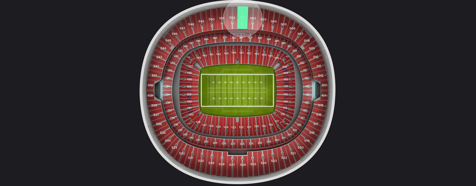 Seat view from Upper