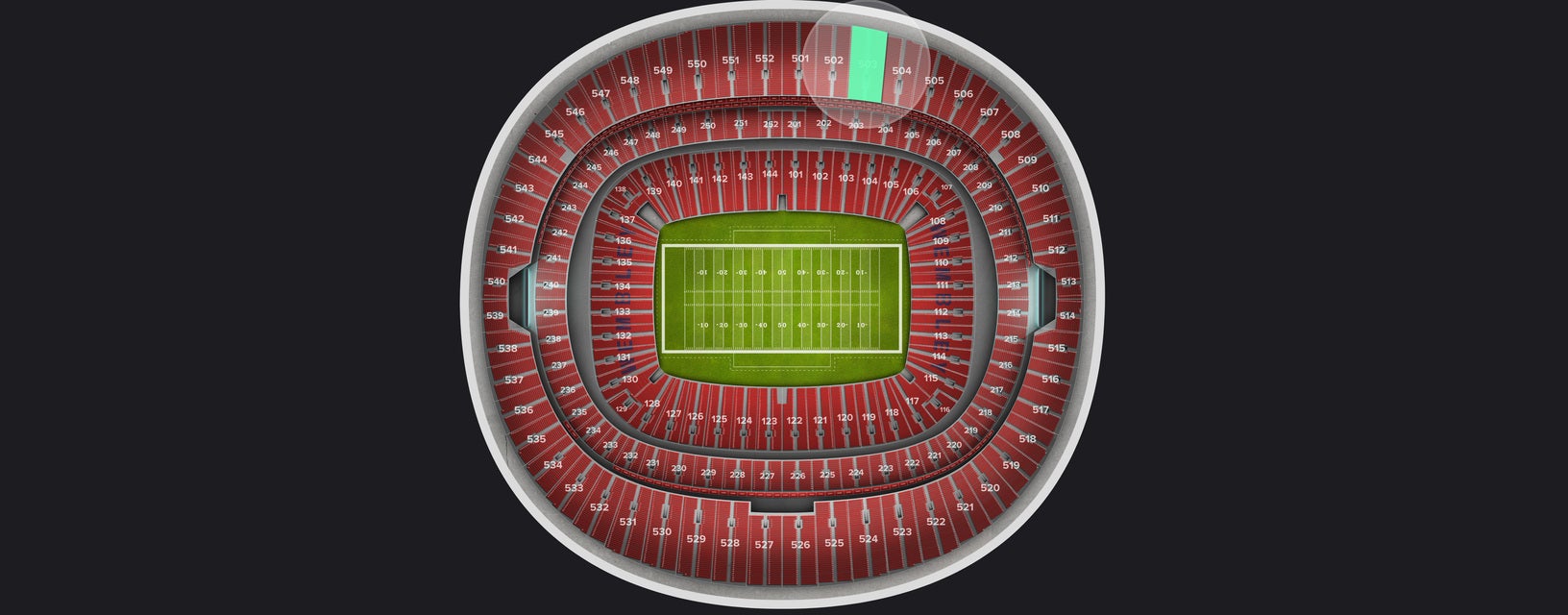 Seat view from Upper