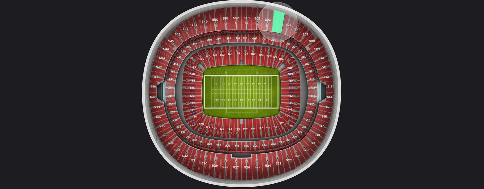Seat view from Upper