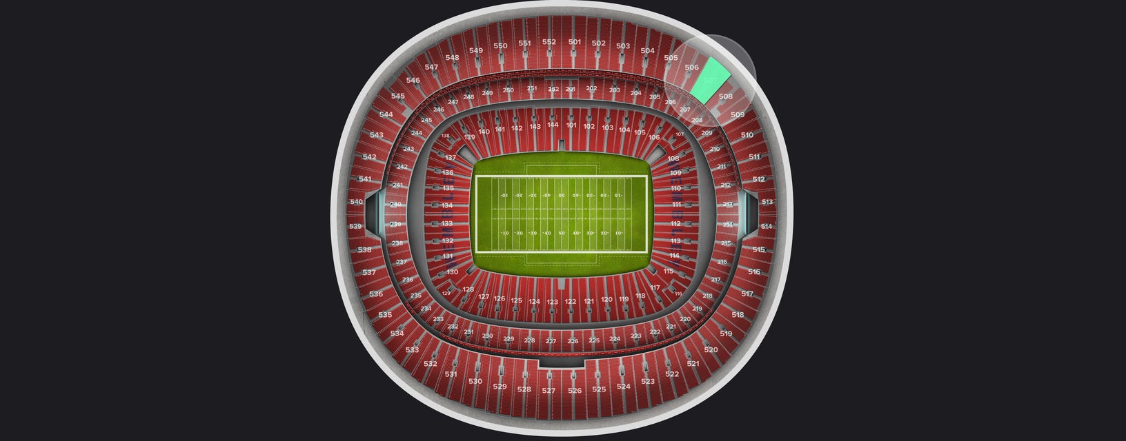 Seat view from Upper