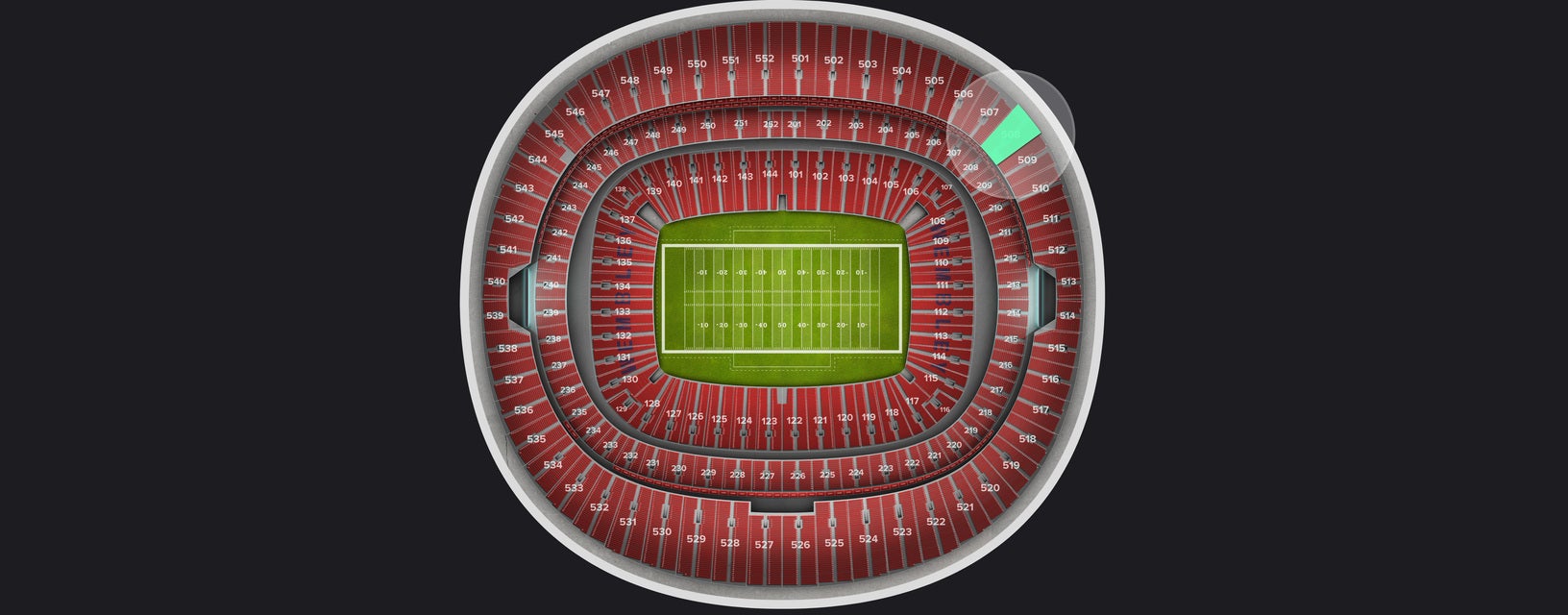 Seat view from Upper