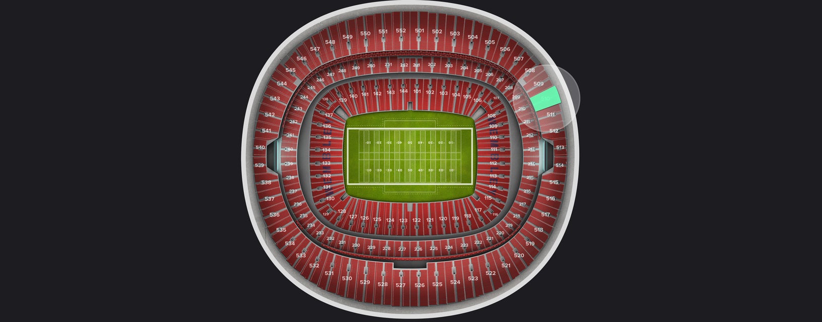 Seat view from Upper
